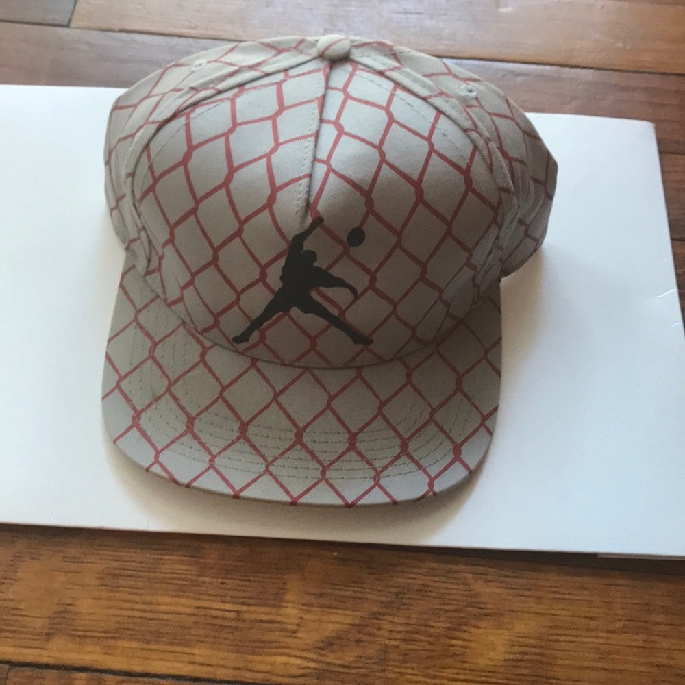 Gray and Red Snap back hat